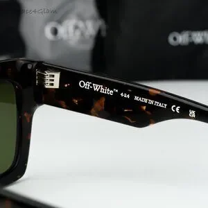 Off-White Women Sunglasses Brown Havana Green Square OERI13I JACKSON 6055 NEW Off-White JACKSON Women Sunglasses Havana Square Frame Green  main image 3
